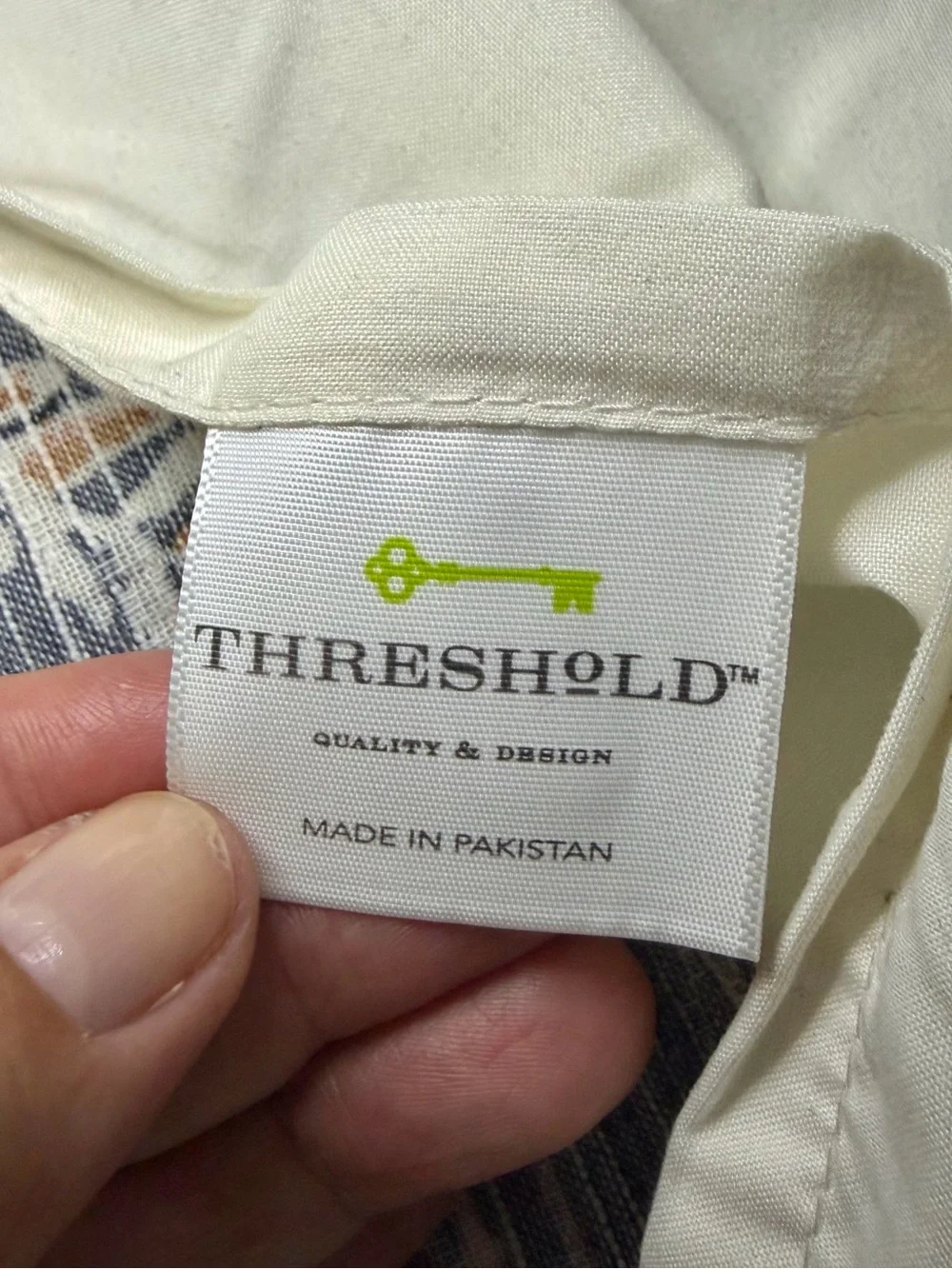 Threshold Navy Blue Bohemian Floral Cotton Blend Rectangular Shams